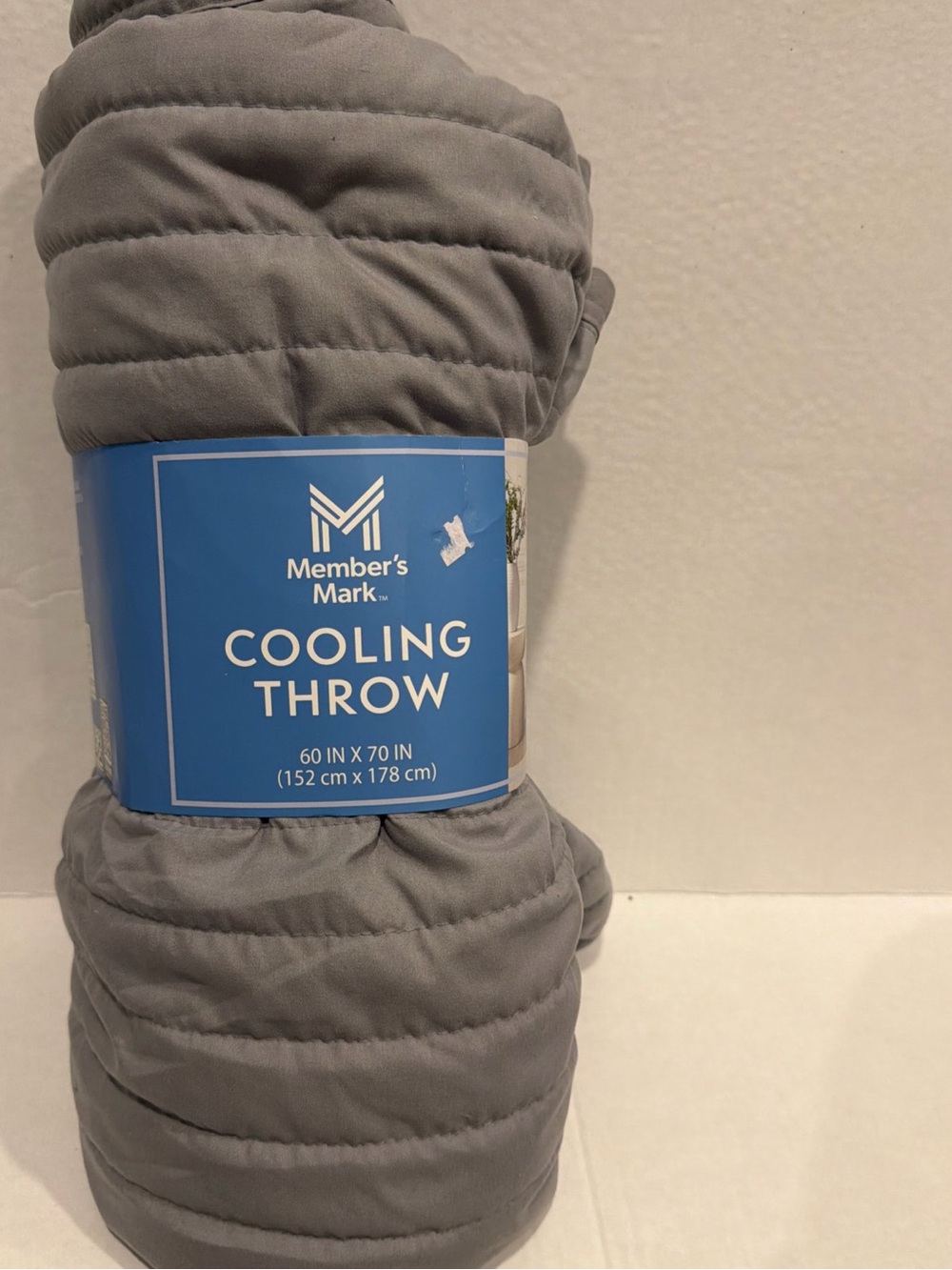 Member's Mark Gray Cooling Throw Blanket